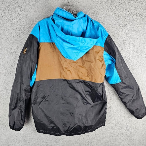 ELEMENT Skate Mens Small S Wolfeboro Hooded Jacket Windbreaker Color Block Strip - Picture 2 of 12
